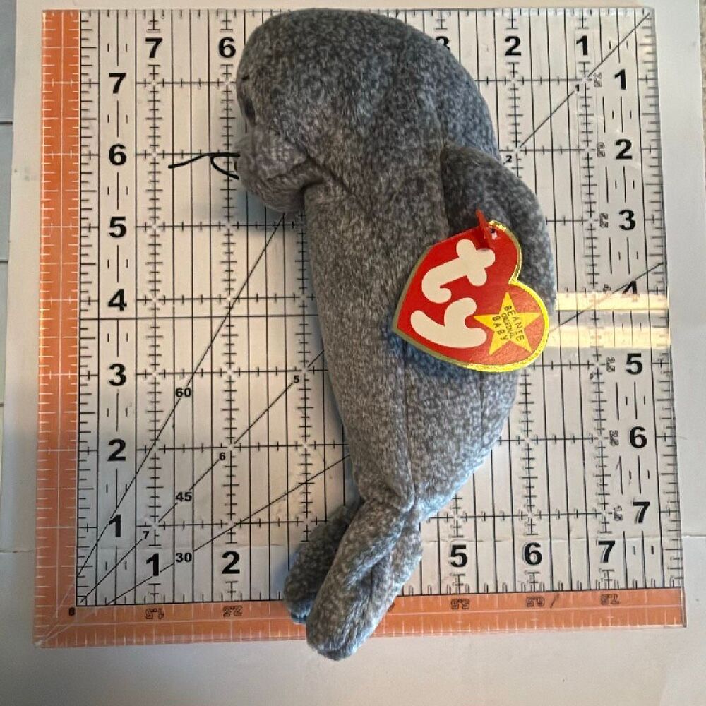 TY Beanie Baby - SLIPPERY the Seal Stuffed Animal  1997